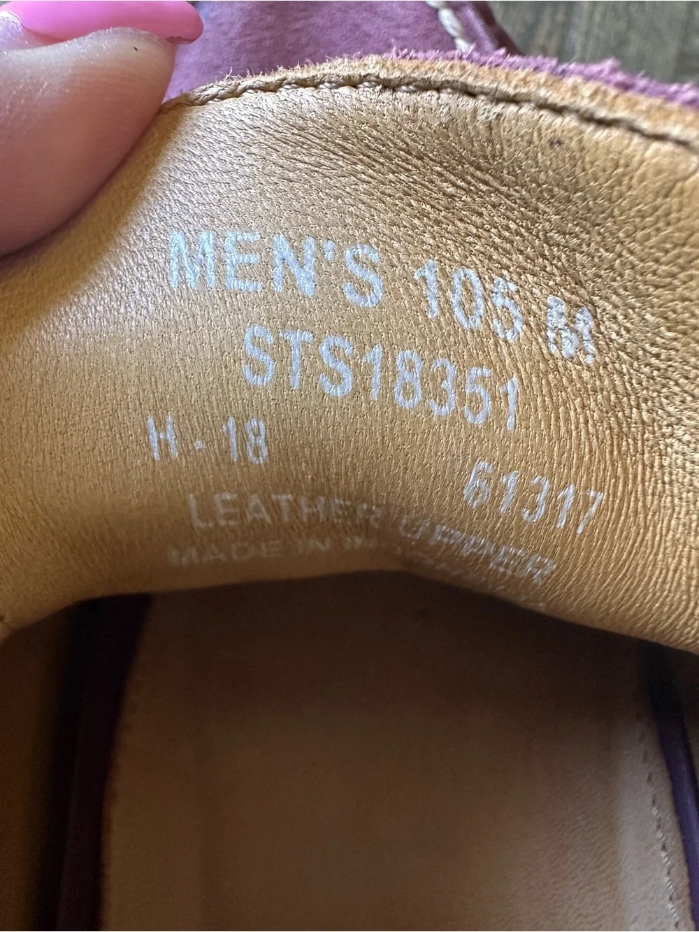 Sperry Men's Gold Cup 2-Eye Maroon Boat Shoes Nautical Preppy Sz 10.5 EUC #18351